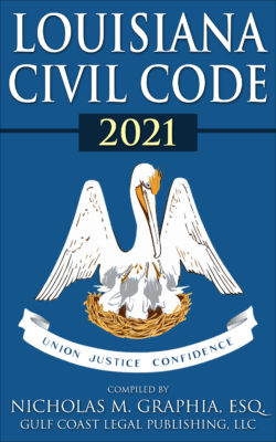 Louisiana Civil Code 2021 Cover