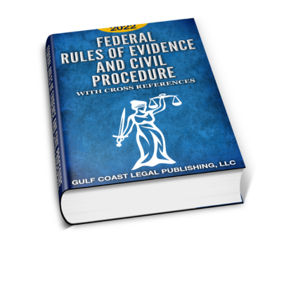Federal Rules of Evidence and Civil Procedure 2022 Cover