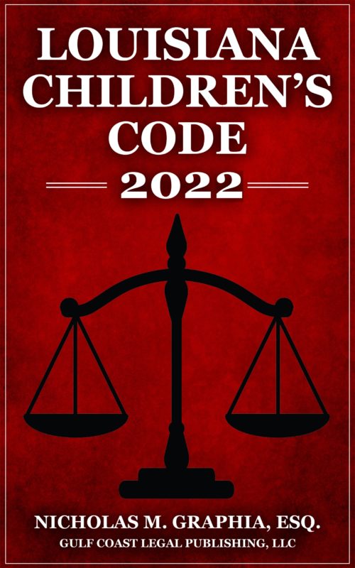 Louisiana Children's Code 2022 Cover